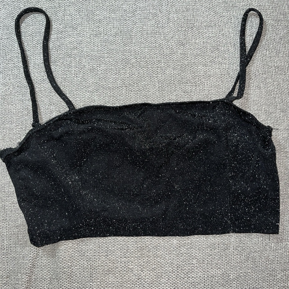 Balck Sparkly Shein tank top.